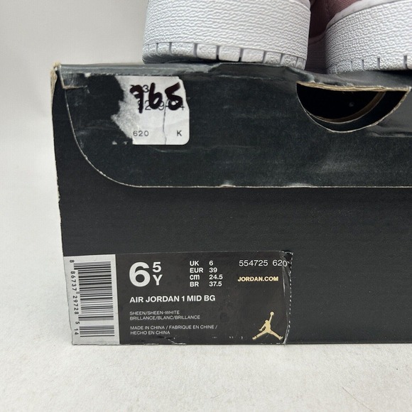 Nike Shoes Air Jordan 1 Retro Mid BG Sheen “Pink Denim” 2024 - Picture 5 of 5